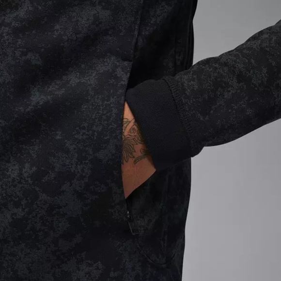 Men's Jordan Dri Fit Sport Air Fleece Hoodie Acid Wash Print Full Zip 2XL - Picture 10 of 14